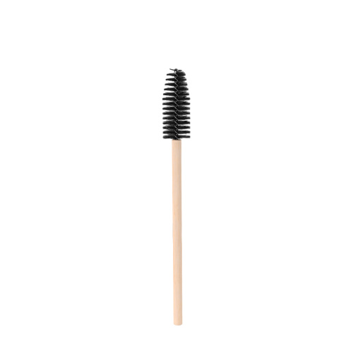 Щеточка для ресниц и бровей черная с бамбуковой ручкой IC FACTORY, 10 шт. фото 2
