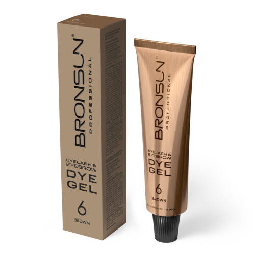 Краска для ресниц и бровей BRONSUN, цвет коричневый #6, 15 мл фото 3
