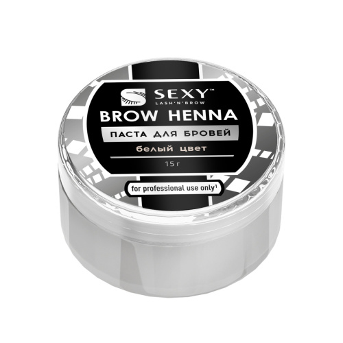 Паста для бровей белая SEXY BROW HENNA, 15 г фото 2
