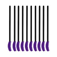 Щеточки для ресниц и бровей силиконовые, изогнутые, 10шт Щеточки для ресниц и бровей силиконовые, изогнутые, 10шт