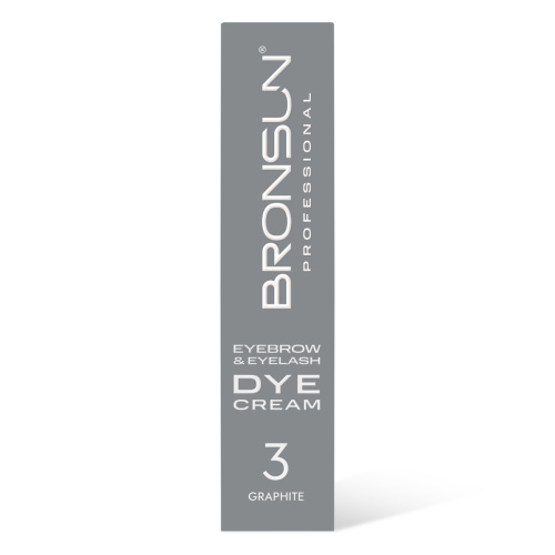 Крем-краска для бровей и ресниц BRONSUN, цвет графит #3, 15 мл фото 9