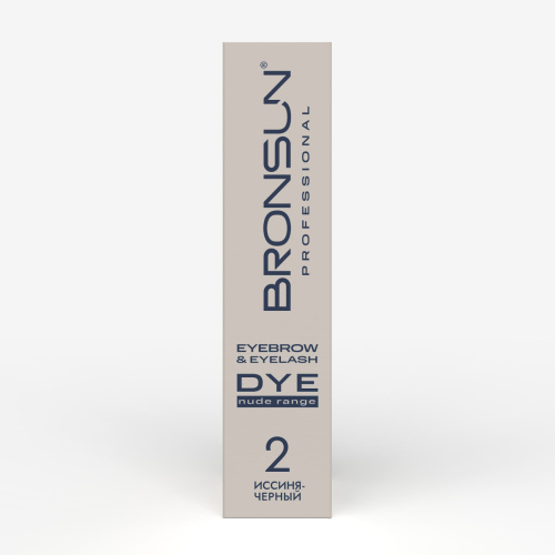 Крем-краска для бровей и ресниц NUDE RANGE BRONSUN, цвет иссиня-черный #2, 15 мл фото 3