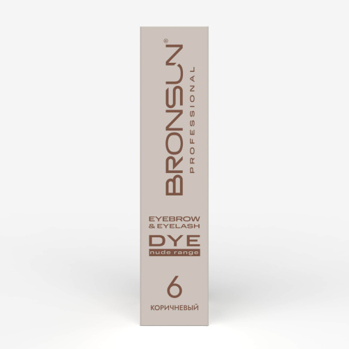 Крем-краска для бровей и ресниц NUDE RANGE BRONSUN, цвет коричневый #6, 15 мл фото 3