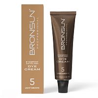 Крем-краска для бровей и ресниц BRONSUN, цвет светло-коричневый #5, 15 мл