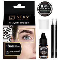 Набор для домашнего использования SEXY BROW HENNA (5 капсул), темно-коричневый цвет Набор для домашнего использования SEXY BROW HENNA (5 капсул), темно-коричневый цвет