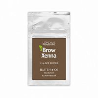 Хна для бровей BrowXenna Пыльный коричневый #106 (саше-рефилл), 6 г, 1 шт