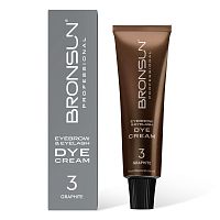 Крем-краска для бровей и ресниц BRONSUN, цвет графит #3, 15 мл