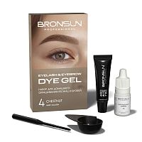 Набор для домашнего окрашивания BRONSUN, цвет каштан #4