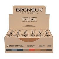 Краска для ресниц и бровей BRONSUN, цвет светло-коричневый #5, 15 мл — 12 шт.