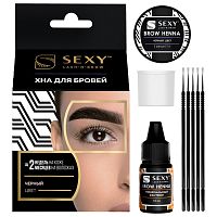 Набор для домашнего использования SEXY BROW HENNA (5 капсул), черный цвет